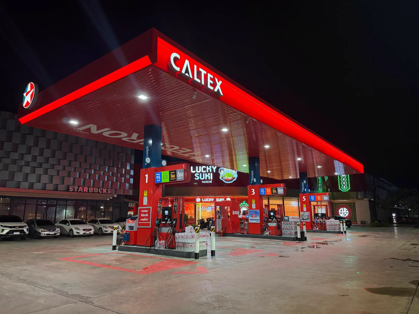 Caltex กับร้านค้าและแบรนด์ดังในสถานี